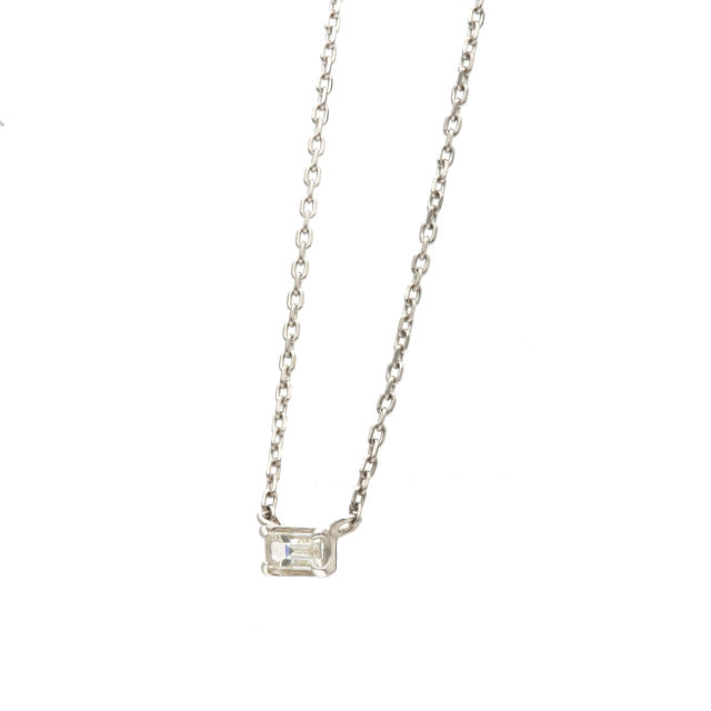 PT バゲットカット ダイヤモンド ネックレス