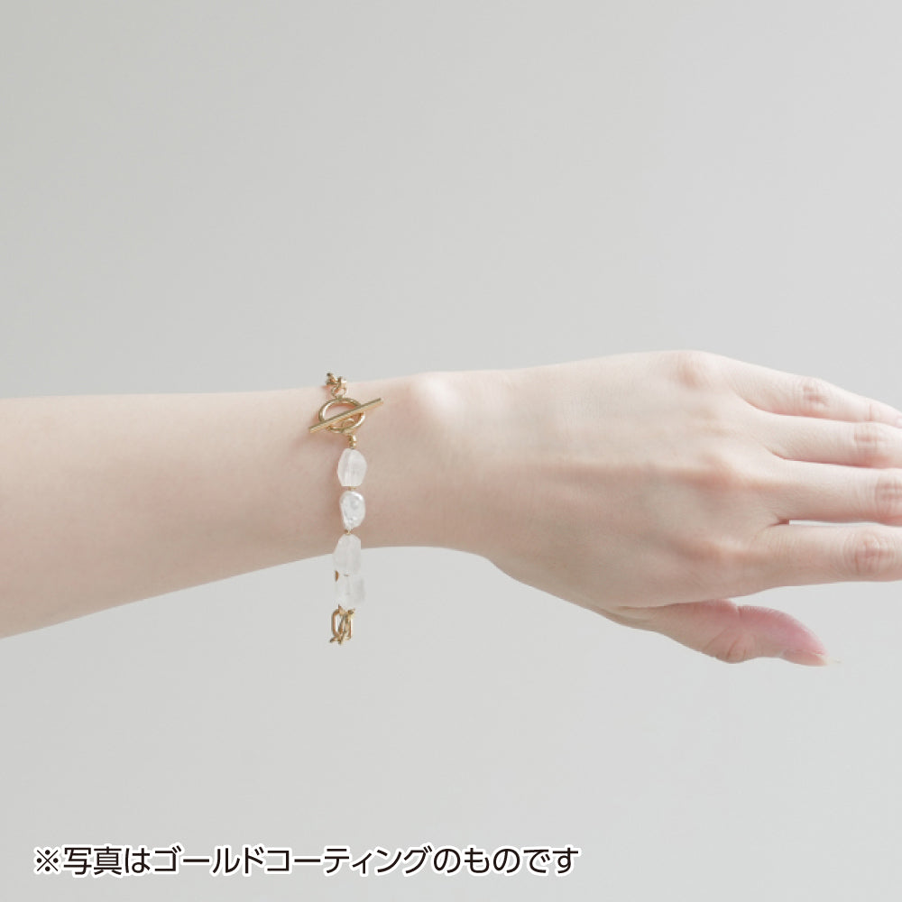 SV925 アクアマリン パール ブレスレット(Girls)