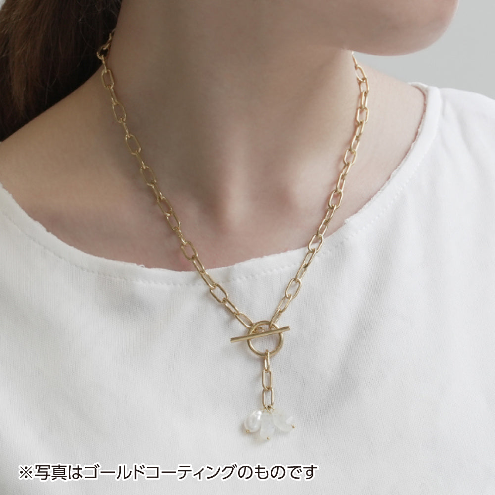 SV925 アクアマリン パール ネックレス