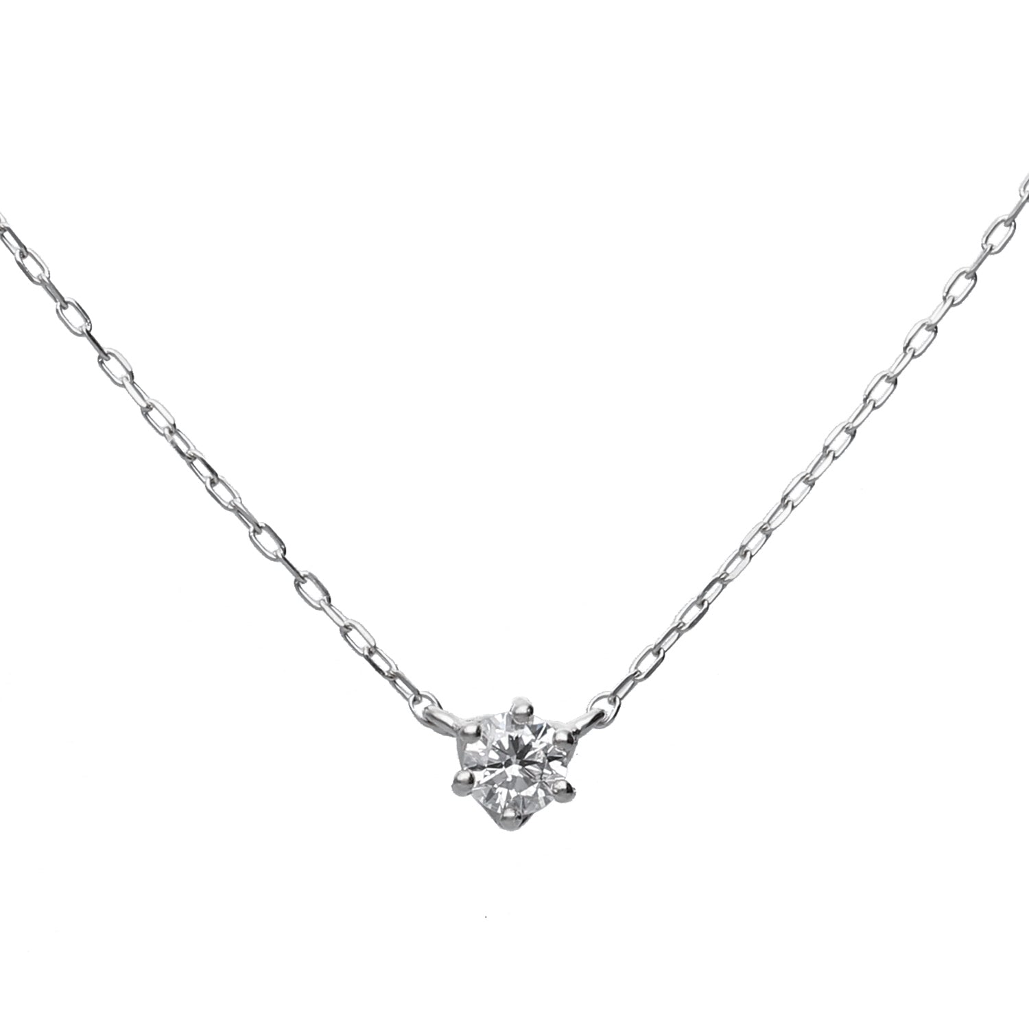 K10 イエローゴールド/ピンクゴールド/ホワイトゴールド ダイヤモンド ネックレス0.1ct
