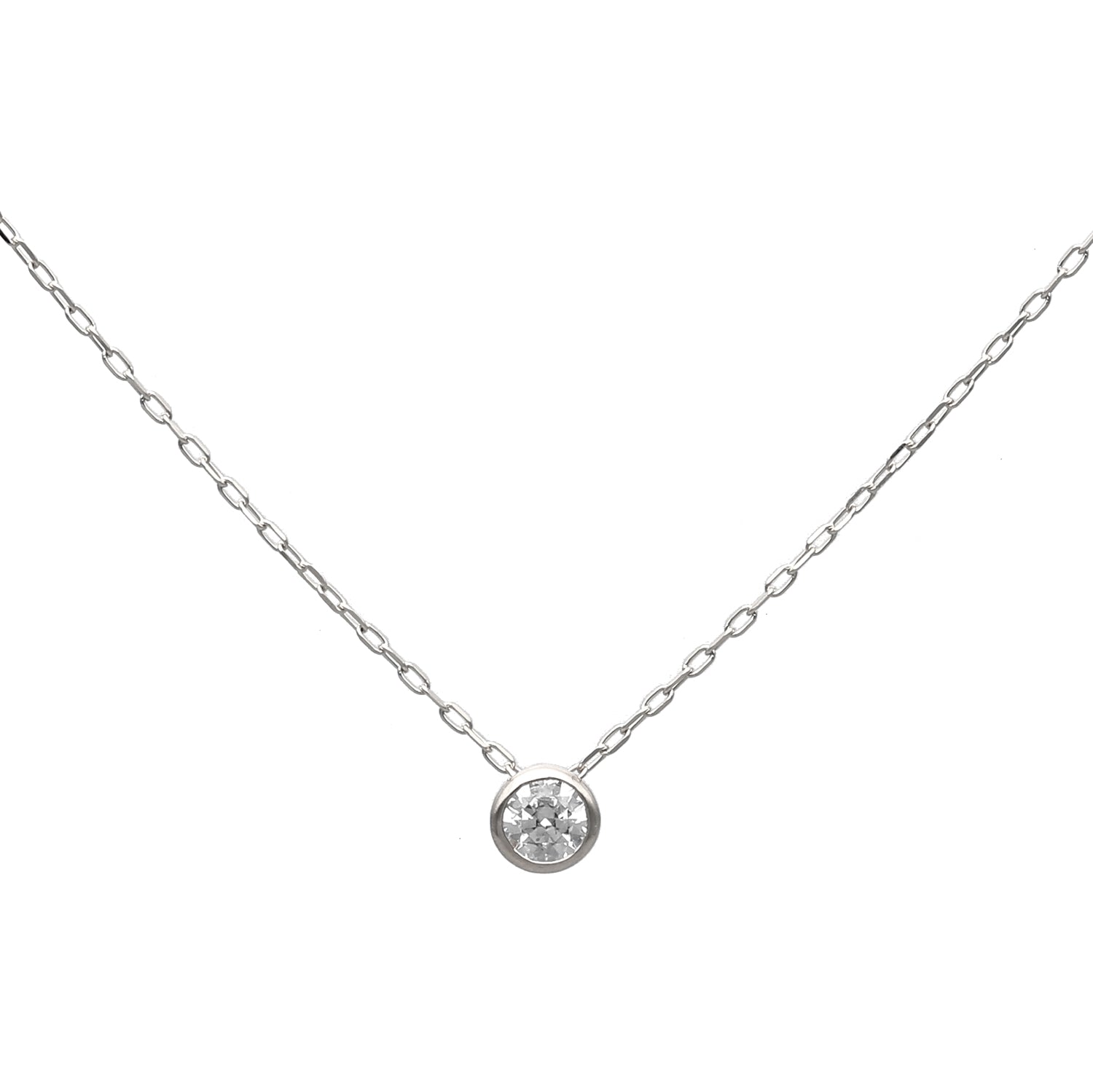 K10 イエローゴールド/ピンクゴールド/ホワイトゴールド ダイヤモンド ネックレス0.1ct
