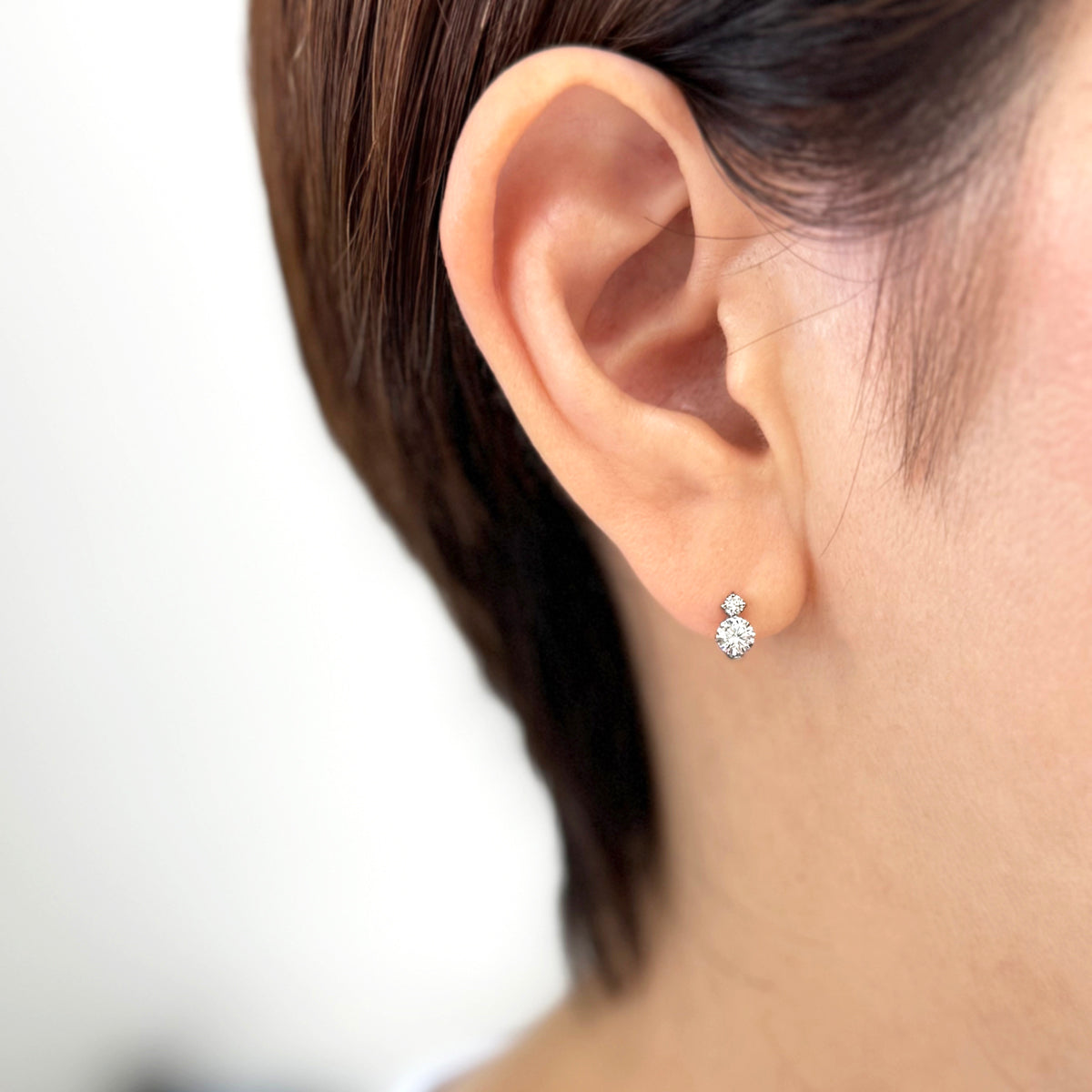 サージカルステンレス　キュービックジルコニア　ピアス